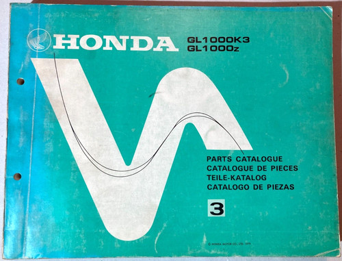 Spare parts catalog - honda, gl