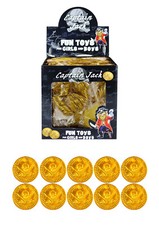Plastic gold pirate treasure - plastic,