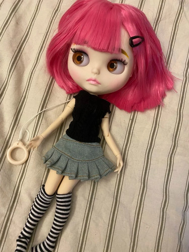 Neo blythe doll pink hair - blythe,