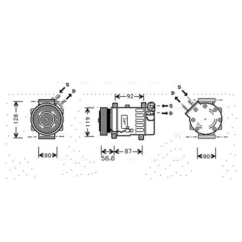 Air con compressor - air, fiat