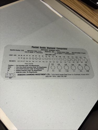 Vintage pocket guide diamond - pocket,