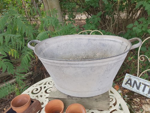 Vintage galvanised wash - galvanised,