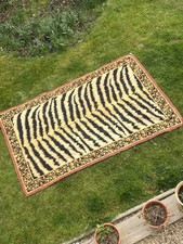 Stunning Grand Zebra & Leopard Animal Print Large Rug Carpet Statement 270x168cm