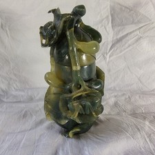 Jade Lidded Vase Carved With