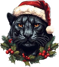Black Christmas Panther Wall