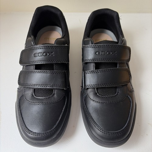 Boys black geox school shoes - black,