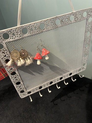 Jewellery tidy metal hanging - metal,