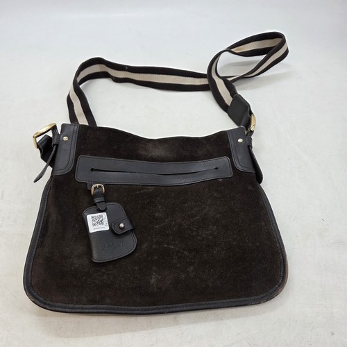 Bally vintage suede messenger - bally,