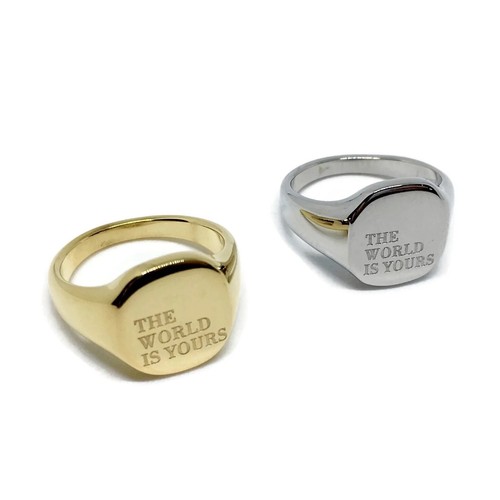 World yours signet ring - yours,