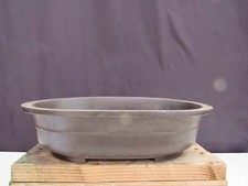 Brown Oval Mica Bonsai Pot -