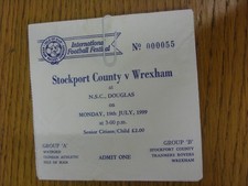 19/07/1999 Ticket: Isle Of Man