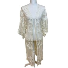 DIZZY LIZZY Cream Lace Kimono