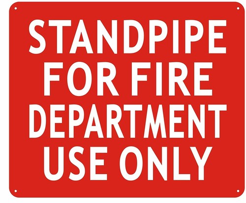 Standpipe for fire department - fire,
