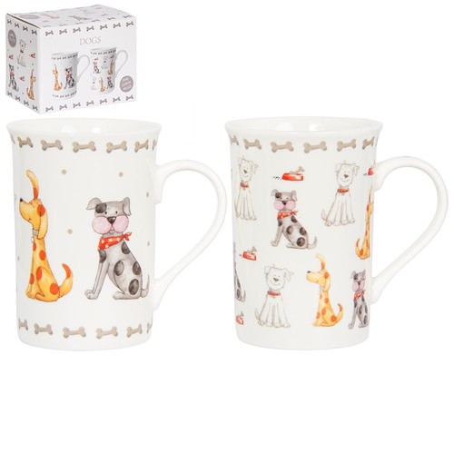 Dog mugs set gift - dog, set,
