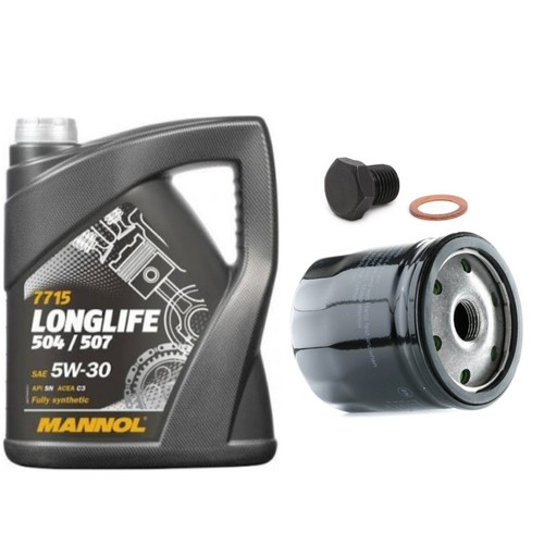 Mannol oil change service - change,