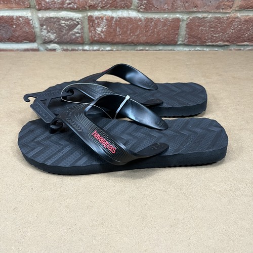 Havaianas flip flops black red - black,