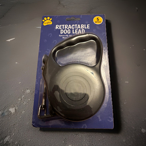 Retractable dog lead black - retractable,