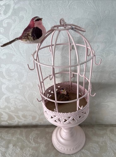 Bird cage decorative pink - bird,