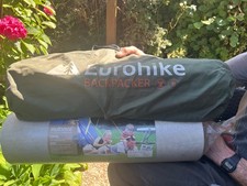Eurohike Backacker 2 man tents for sale used once. Includes all season roll Matt