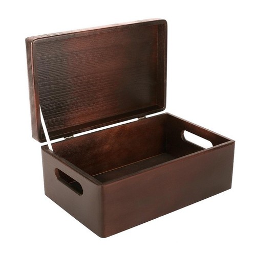 Wooden box brown - wooden, colour