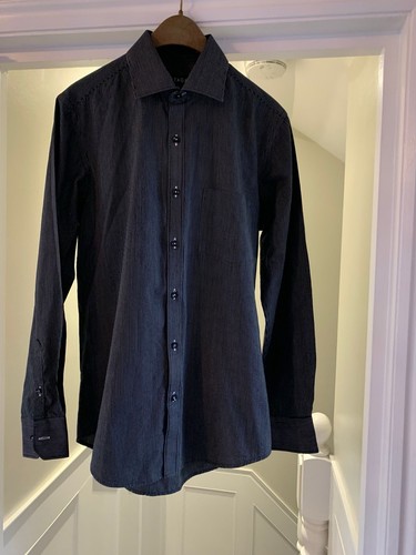 Pinstripe black grey shirt - pinstripe,