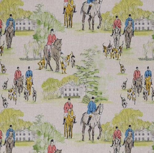 Cotton rich linen - rich, fabric