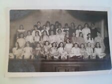 Old RPPC Mixed Group On Old Wooden  Stage - School Play ??  §A951
