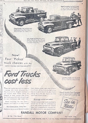 1956 newspaper for ford - ad,