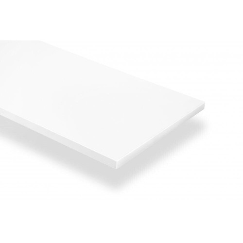 White wooden shelf - white,