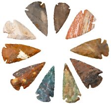 ** (10) 2" Flint Arrowhead Ohio Collection Project Stone Spear Point **