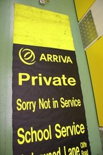 ARRIVA WINSFORD MACCLESFIELD CREWE TRANSPORT BUS DESTINATION BLIND 80CM FEB 2006