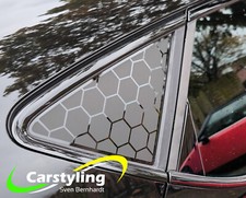 Honeycomb sticker set suitable for Cupra/Seat Leon KL from year 2020 matte black
