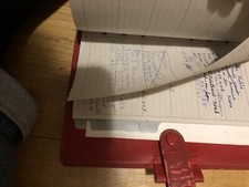 Phone Book Red Numbers Notes