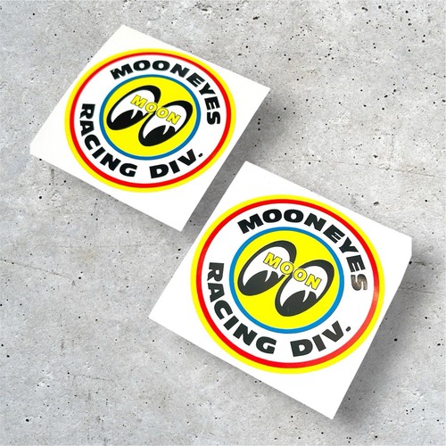 Moon eyes racing div stickers - moon,