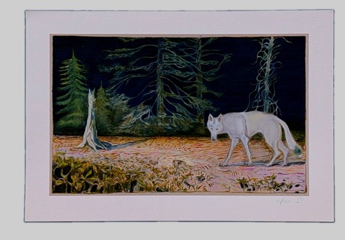Billy childish white wolf hand - white,