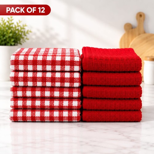 Cotton terry tea towels - tea,