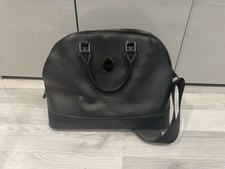 EGG Leather Baby Changing Bag Jurassic Black Good Condition