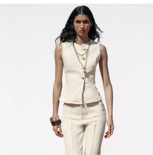 Zara 1975 tan denim piece - denim, 2