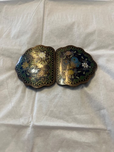 Antique cloisonne buckle - cloisonne,