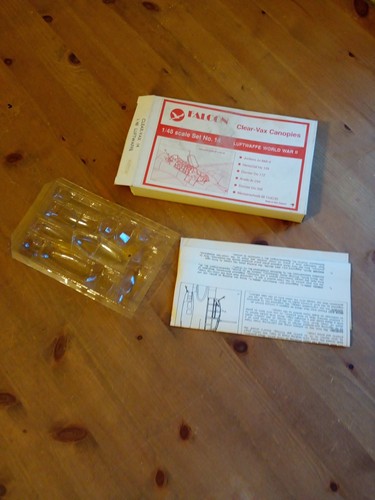 Falcon clear vax canopies - canopies, 1:48