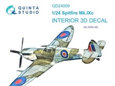Quinta Studio 1/24 QD24009 Supermarine Spitfire Mk.IXc 3d decal for Airfix