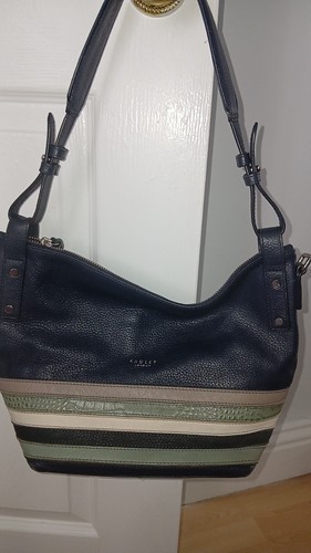 Radley navy pebbled leather - pebbled,
