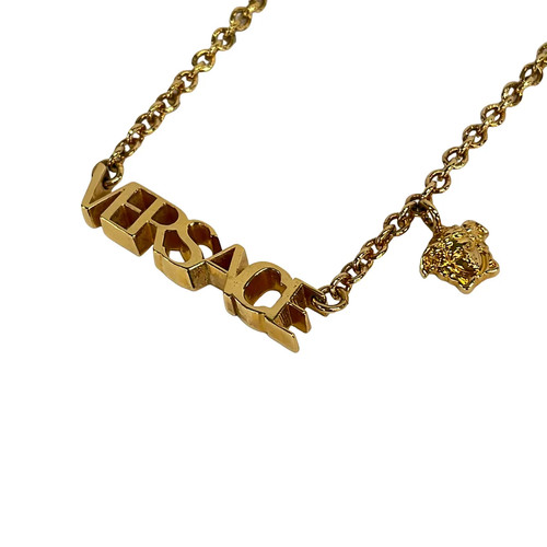 Versace gold hardware necklace - gold,