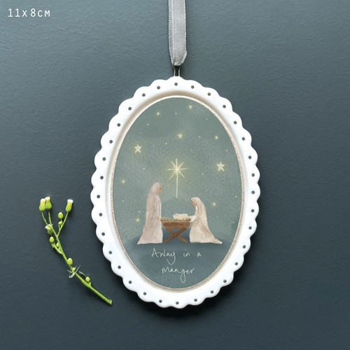 Christmas porcelain hanging - christmas,