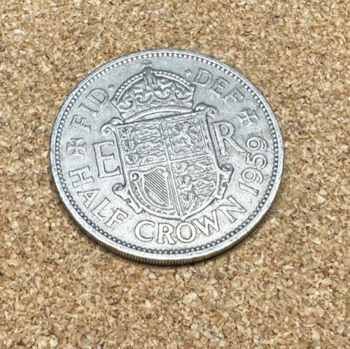 Half crown coin - crown,