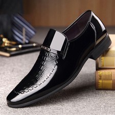 Mens formal shiny patent - uk,