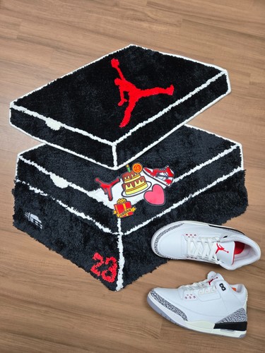 Jordan sneaker box rug mat - box,