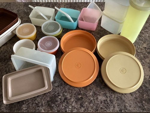 Vintage mixed tupperware - mixed,