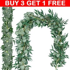 2M Artificial Eucalyptus Garland Hanging Rattan Vine Ivy Wedding Flower Xmas UK