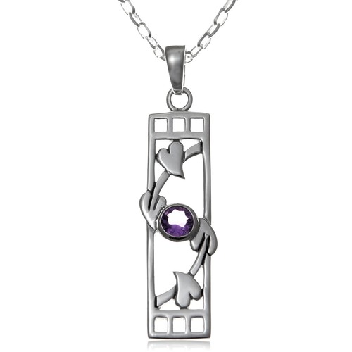 Sterling silver purple